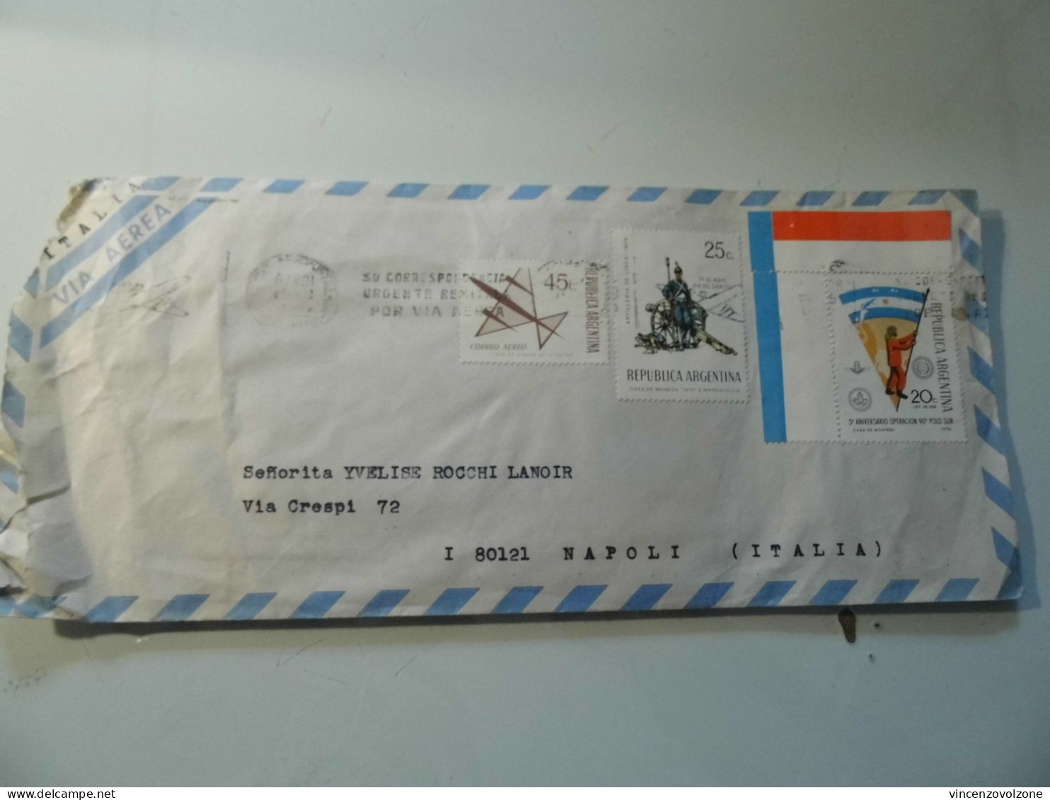 Busta Viaggiata Per L'italia Posta Aerea 1970 - Storia Postale