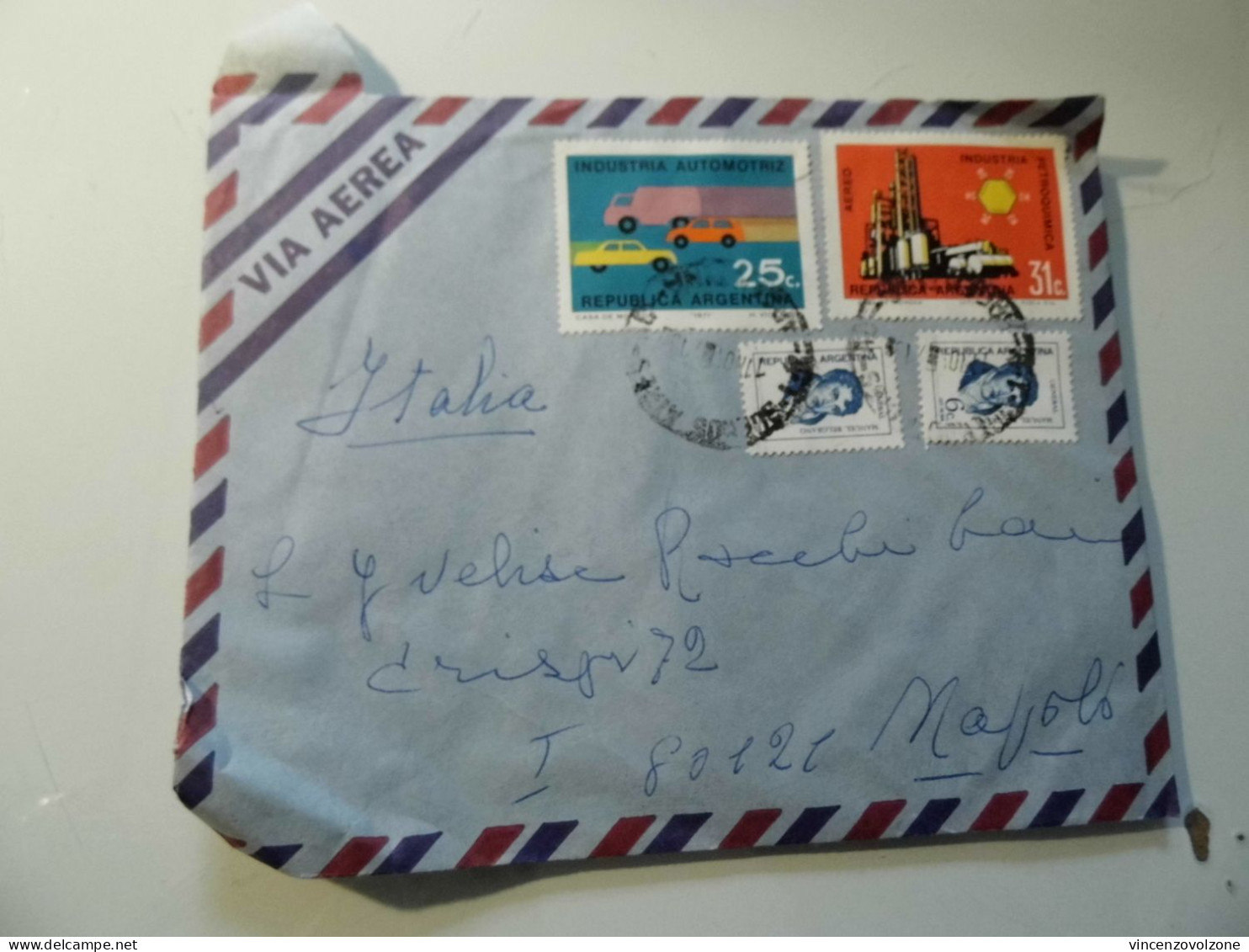 Busta Viaggiata Per L'italia Posta Aerea 1971 - Storia Postale