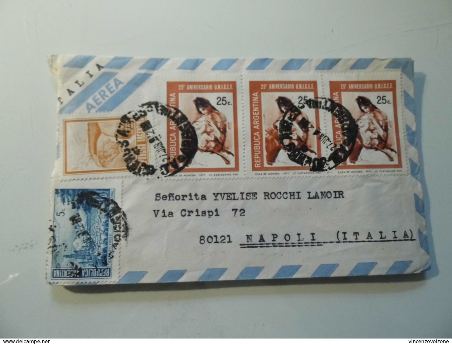 Busta Viaggiata Per L'italia Posta Aerea 1972 - Storia Postale