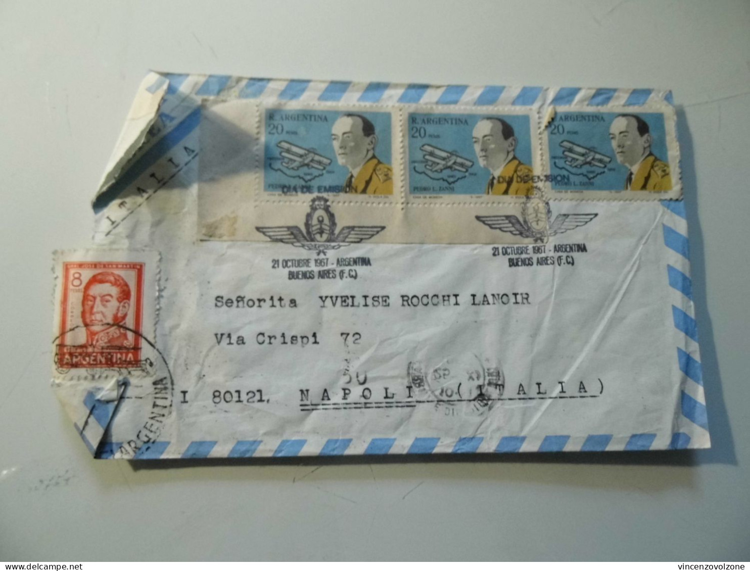 Busta Viaggiata Per L'italia Posta Aerea 1969 - Cartas & Documentos