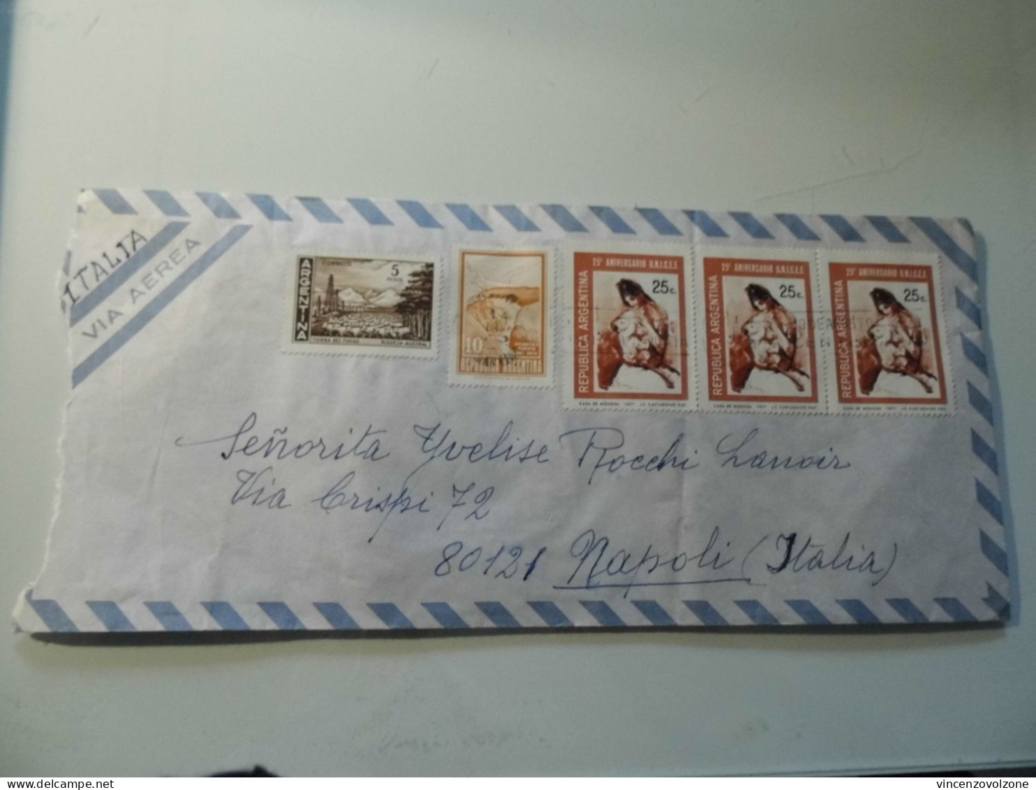 Busta Viaggiata Per L'italia Posta Aerea 1972 - Lettres & Documents
