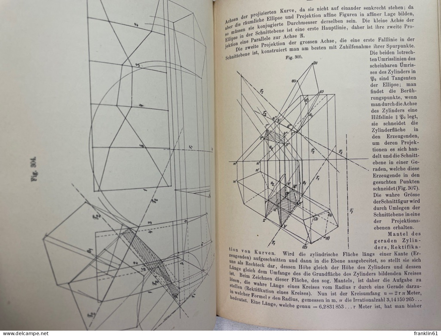 Die angewandte darstellende Geometrie : Für den Schulgebrauch und die Baupraxis.