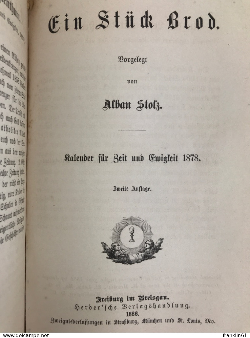 Kalender für Zeit und Ewigkeit, 1873 bis 1878. KOMPLETT. [WACHOLDERGEIST].