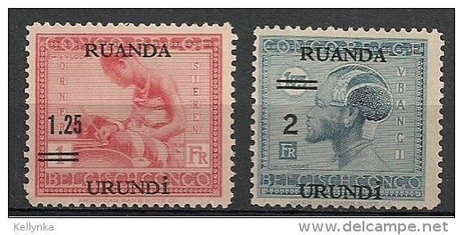 Ruanda Urundi - 90/91 - Vloors - 1931 - MH - Nuovi