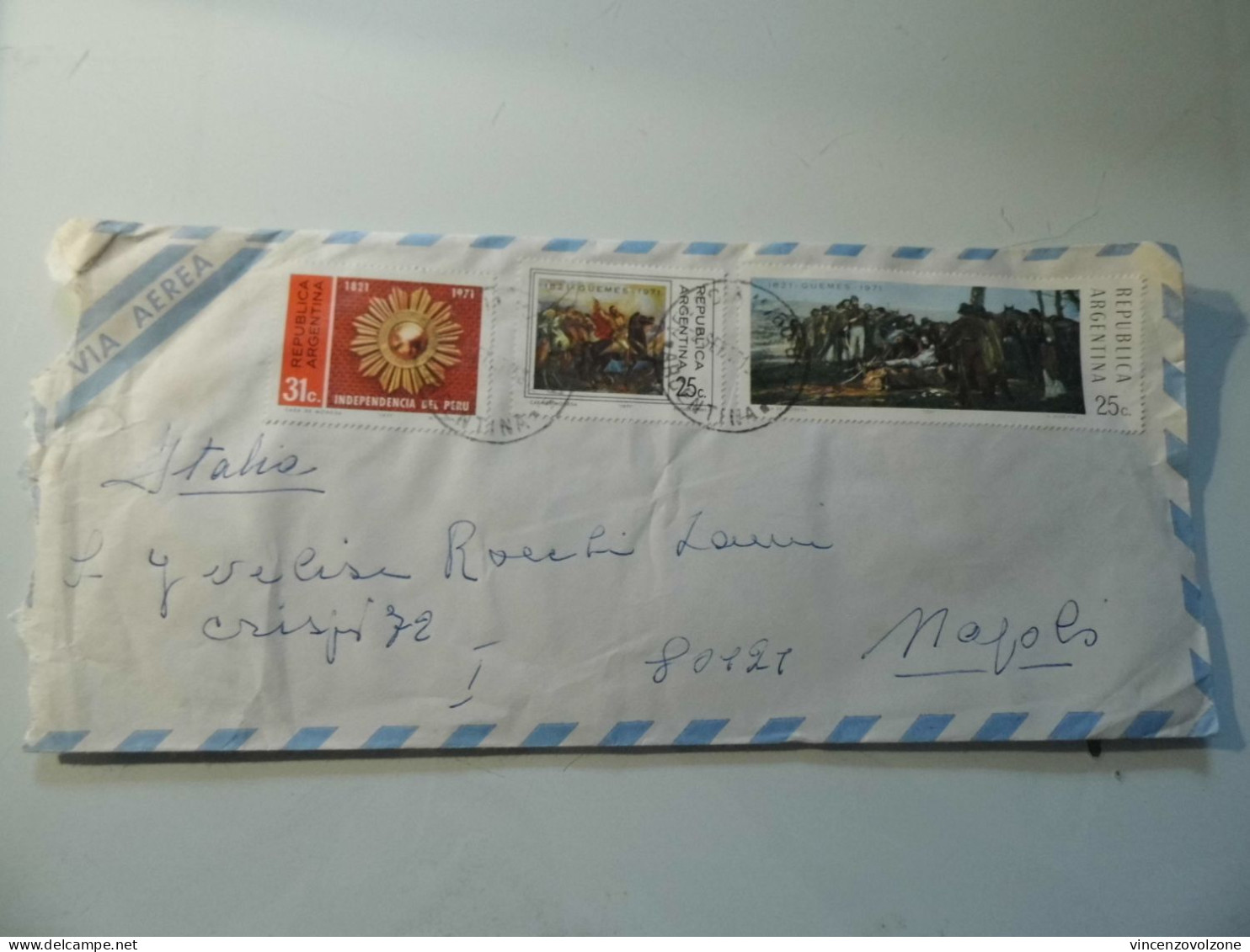 Busta Viaggiata Per L'italia Posta Aerea 1971 - Covers & Documents
