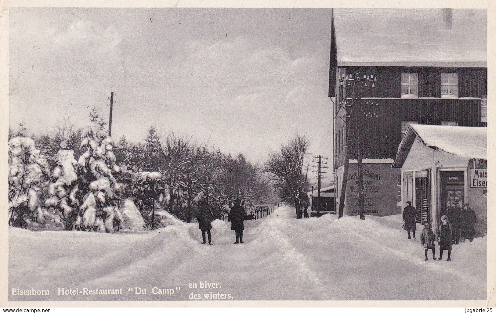 Elsenborn Camp Hotel Restaurant En Hiver - Elsenborn (Kamp)