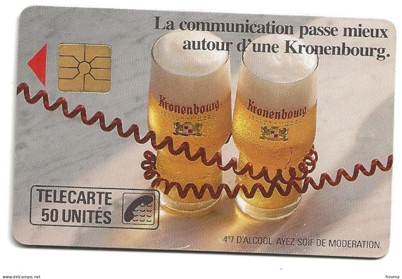 Telecarte F 90 Kronenbourg 50 Unités Luxe GEM - 1989