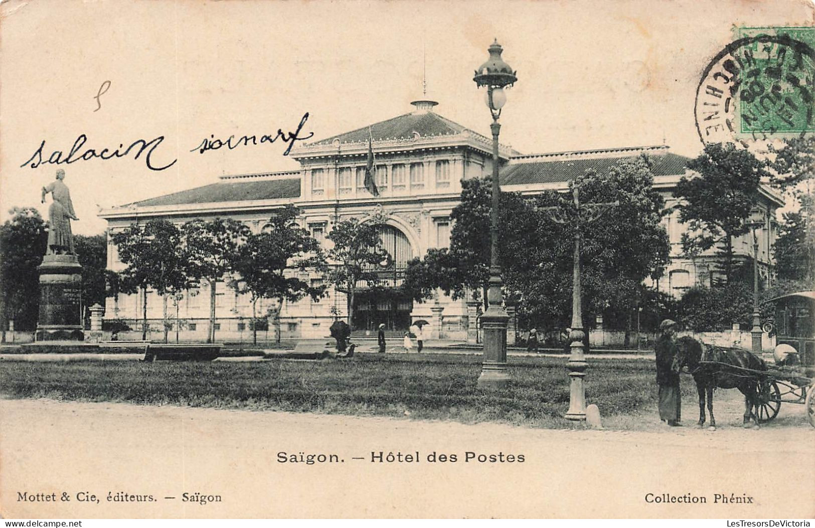 VIET NAM - Saigon - Vue Générale De L'hôtel Des Postes - Carte Postale Ancienne - Vietnam