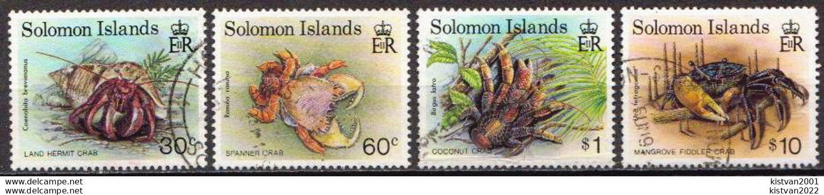 Solomon Used Stamps - Crustaceans