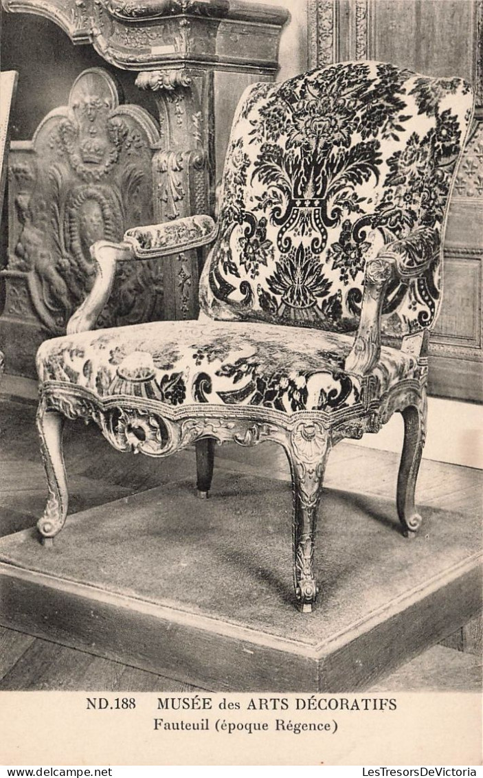 MUSEE - Musée Des Arts Décoratifs - Fauteuil (époque Régence) - Carte Postale Ancienne - Museum