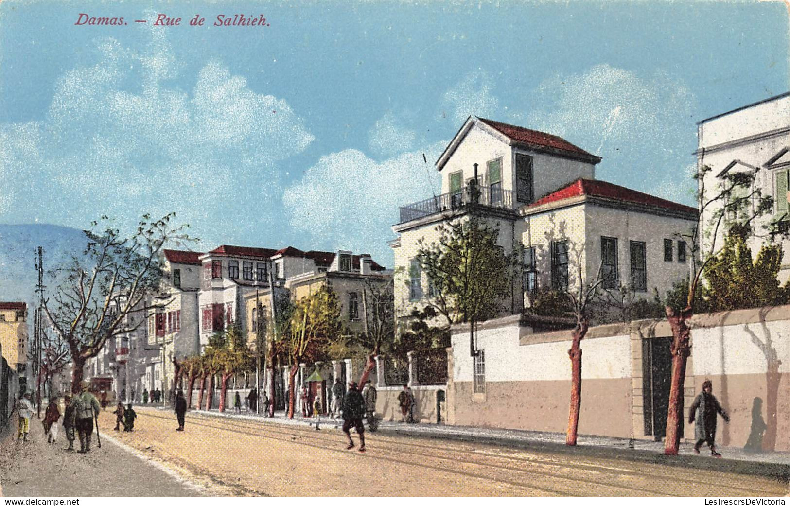 SYRIE - Damas - Rue De Salhieh - Carte Postale Ancienne - Syrien