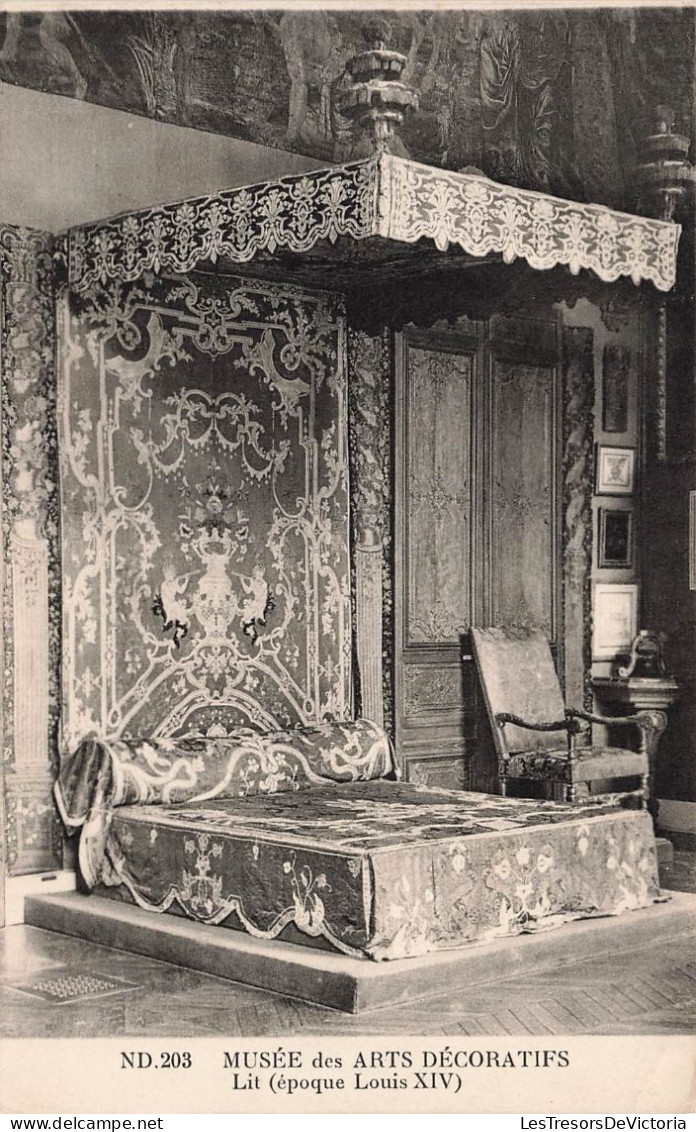 MUSEE - Musée Des Arts Décoratifs - Lit (époque Louis XIV) - Carte Postale Ancienne - Musées