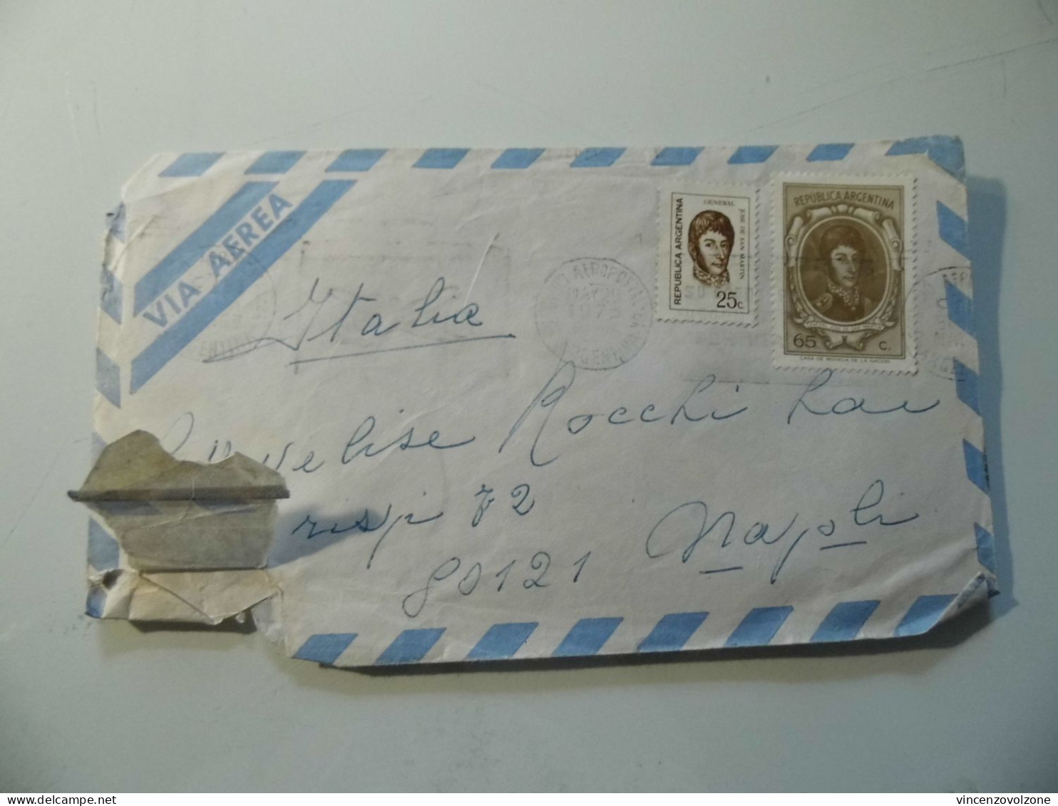 Busta Viaggiata Per L'italia Posta Aerea 1973 - Storia Postale