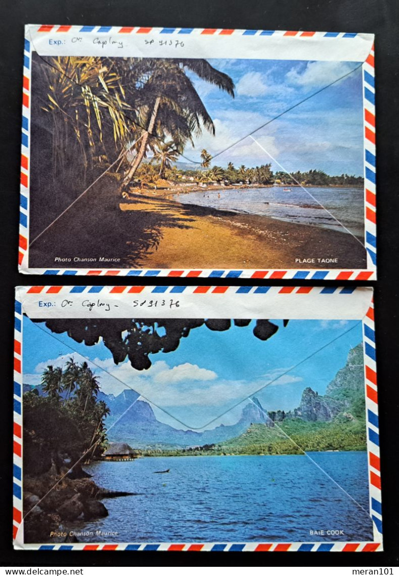 Französisch-Polynesien 1978, Umschlag AEROPORT ILE-DE-TAHITI - Cartas & Documentos