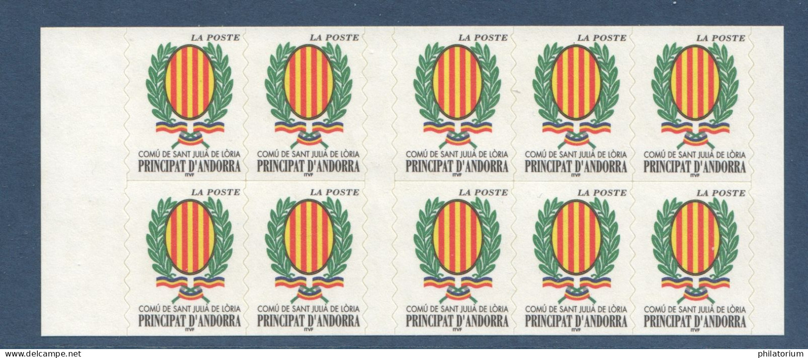 Andorre, Yv C10, Mi HO-10, **, Carnet Validité Permanente, Année 2000, - Carnets