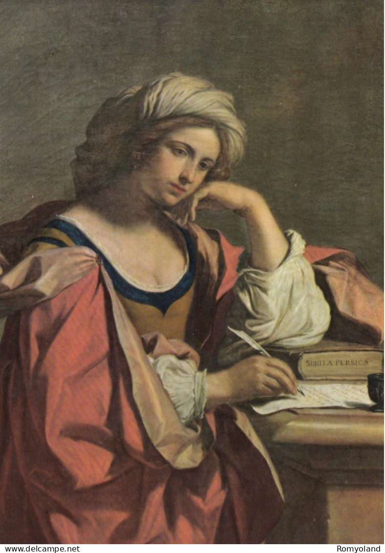 CARTOLINA  ROMA,LAZIO-MUSEI CAPITOLINI-SIBILLA PERSICA-GIO FRANCESCO BARBIERI (D GUERCINO)-MEMORIA,CULTURA,NON VIAGGIATA - Musées