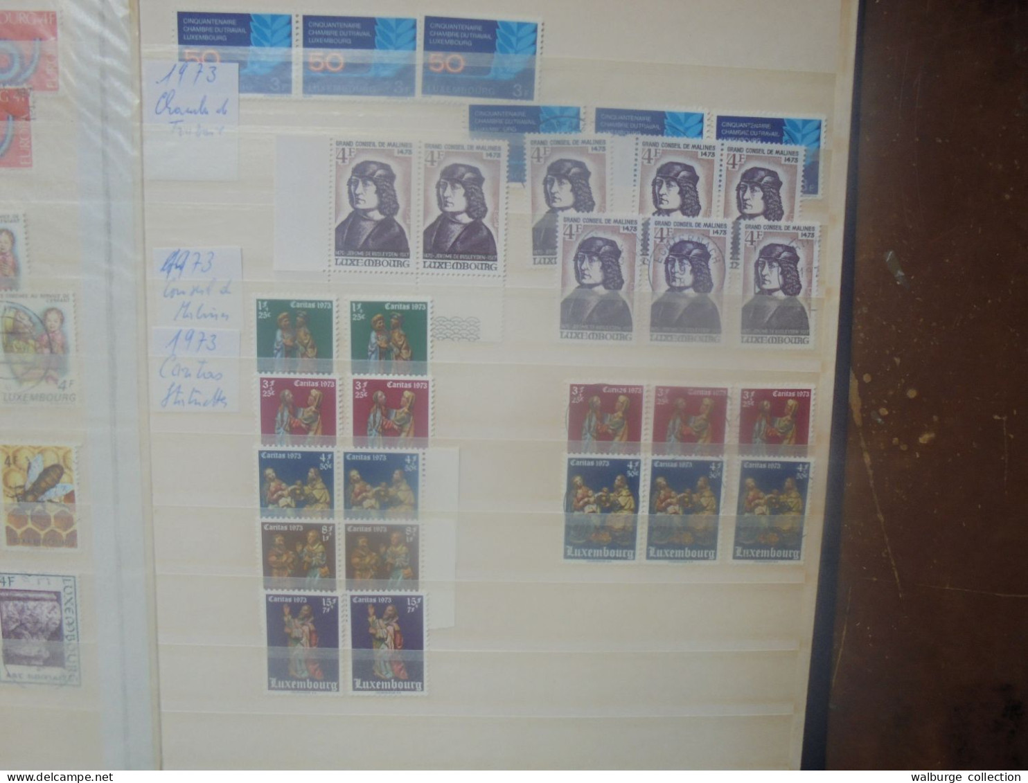 LUXEMBOURG 1964-1974+POSTE AERIENNE MAJORITES NEUFS+OBLITERES MULTIPLES (4186) 1 KILO 200