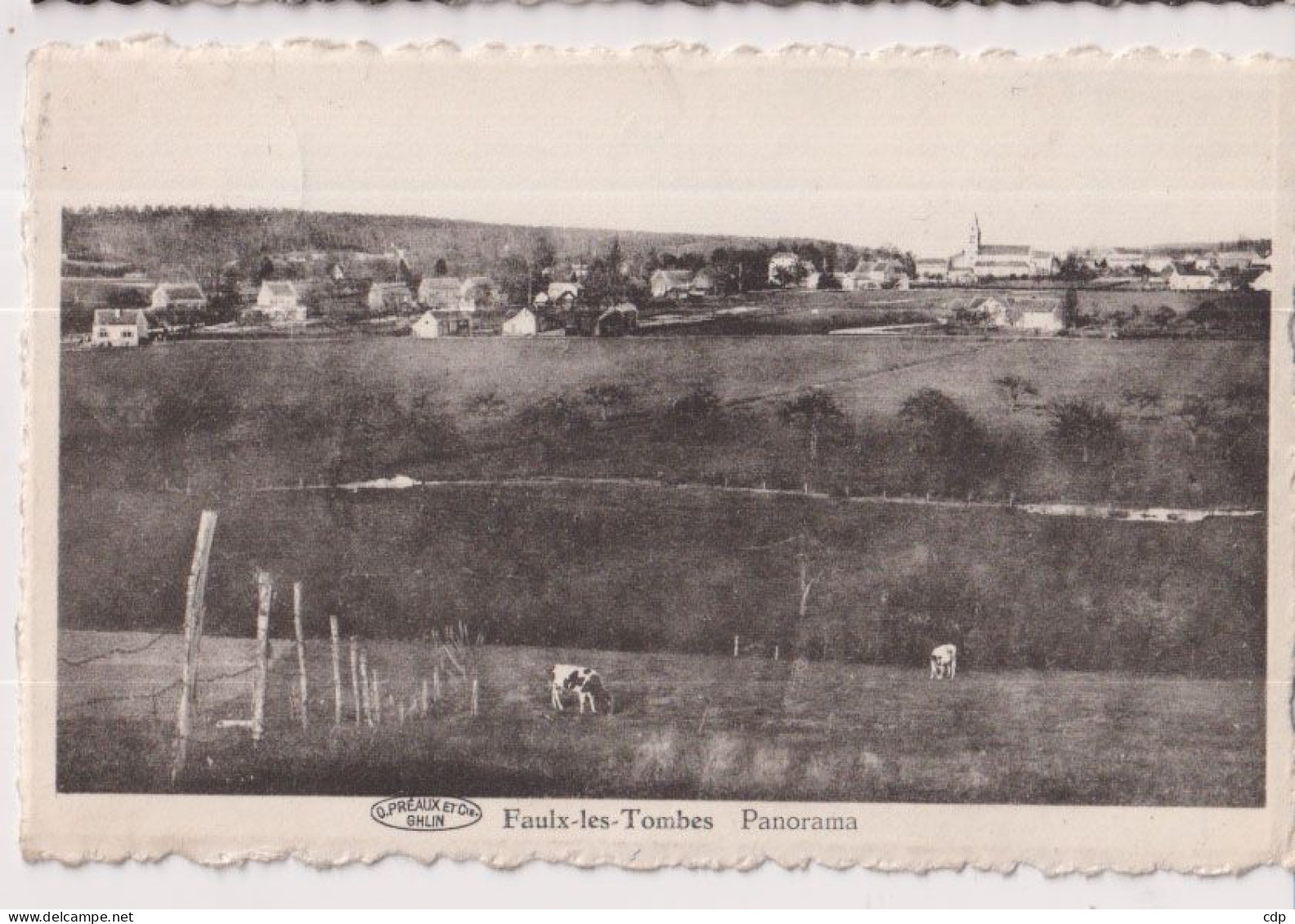 Cpsm Faulx Les Tombes  1951 - Gesves