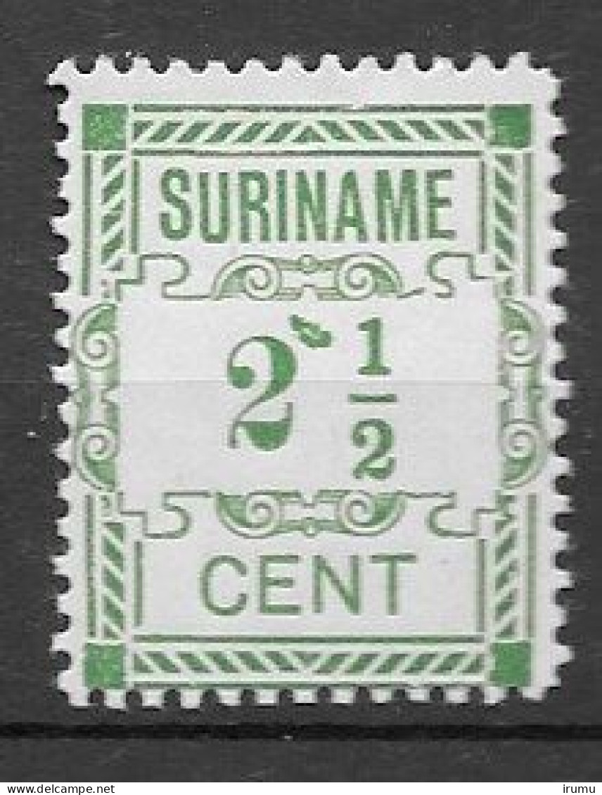 Suriname 1912, NVPH 66a Met Vlek Boven De 2 (SN 1241) - Suriname ... - 1975