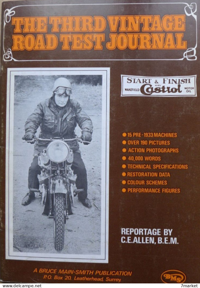C. E. Allen - The Third Vintage Road Test Journal / Bruce Main-Smith Publication - 1975 - Motorfietsen