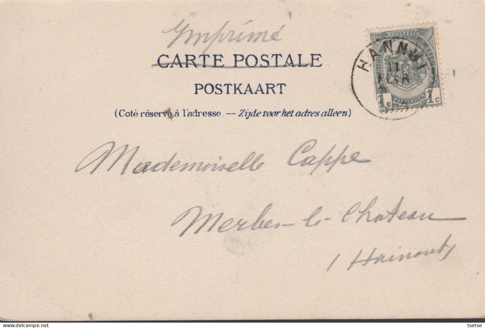 Hannut - Le Vieux Château - 1903  ( Voir Verso ) - Hannut