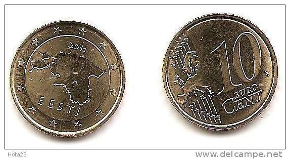 Estonia Estonian , ESTLAND   2011 EURO Coin 10 Cent - Estonie