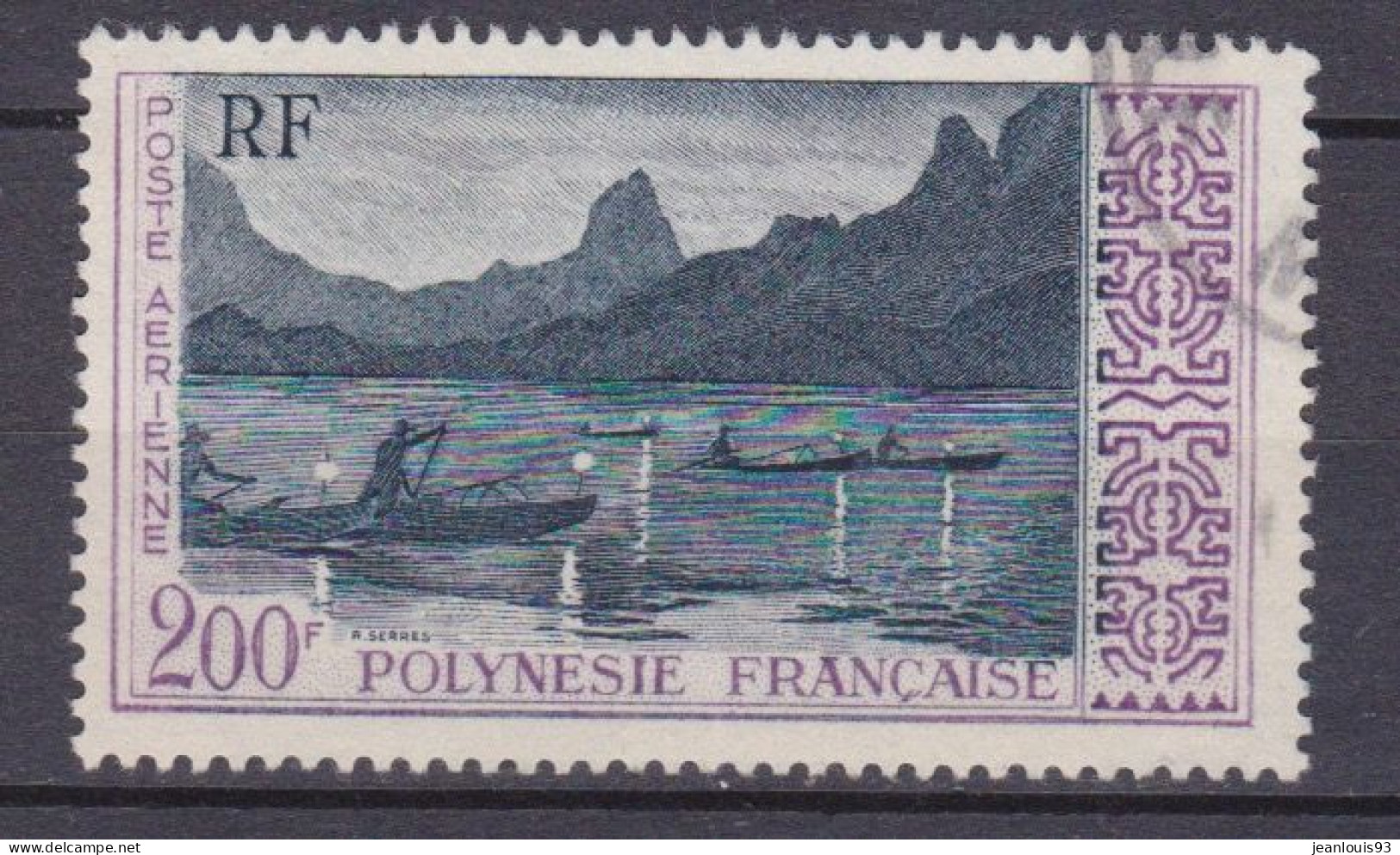 POLYNESIE - PA 4  200F OBL USED COTE 23 EUR - Oblitérés