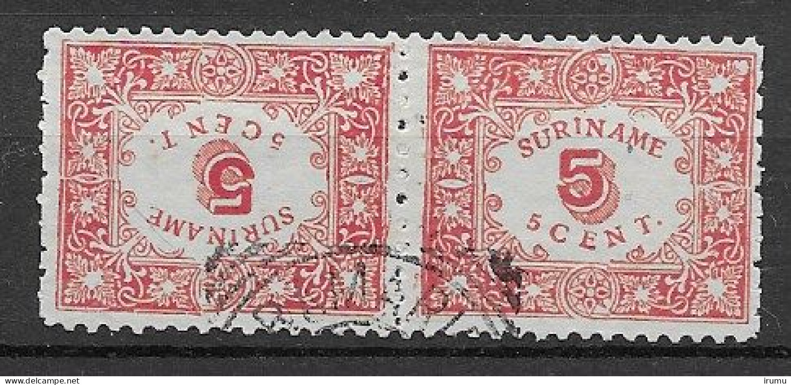 Suriname 1909, NVPH 59a Gebruikt Kw 150 EUR (SN 1254) - Suriname ... - 1975