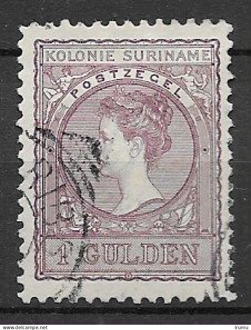 Suriname 1907, NVPH 56 Gebruikt Kw 20 EUR (SN 1258) - Suriname ... - 1975