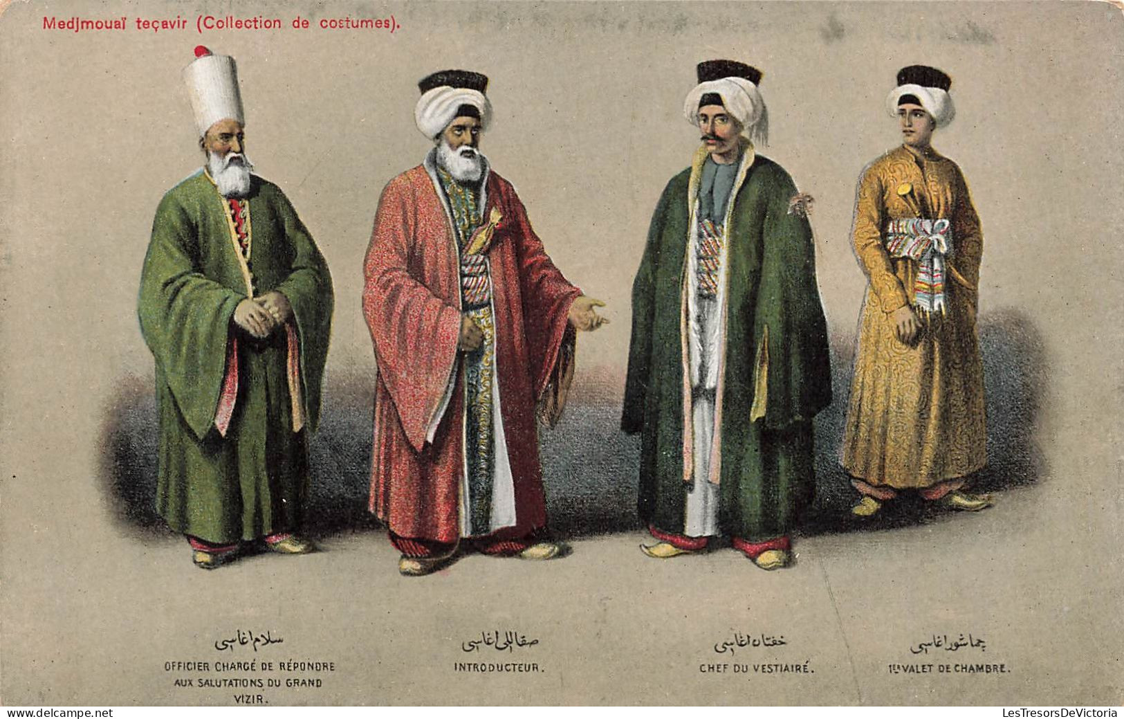 FOLKLORE - Collection De Costumes - Costumes Des Vizirs - Colorisé - Carte Postale Ancienne - Costumes