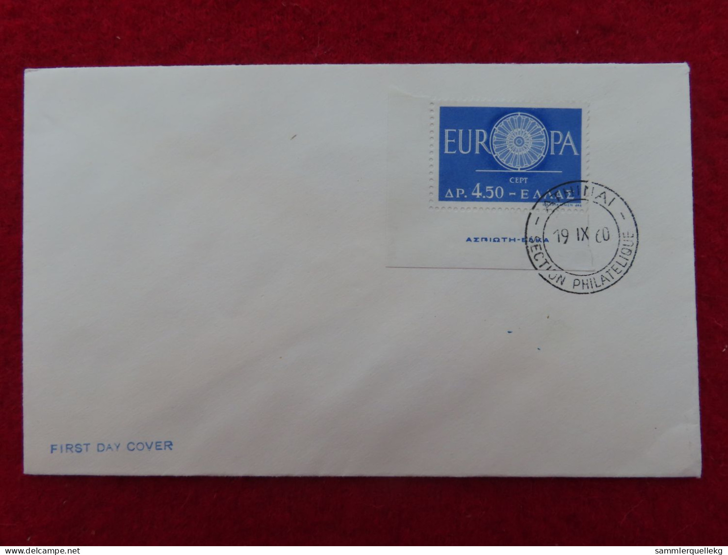 Griechenland 746 Ersttagsbrief 19. IX. 1959, Europa (Nr. 236 ) - Briefe U. Dokumente