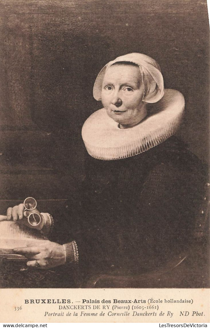 MUSEE - Danckerts De Ry (Pierre) (1605-1661) - Portrait De La Femme De Corneille Danckerts De Ry- Carte Postale Ancienne - Musées