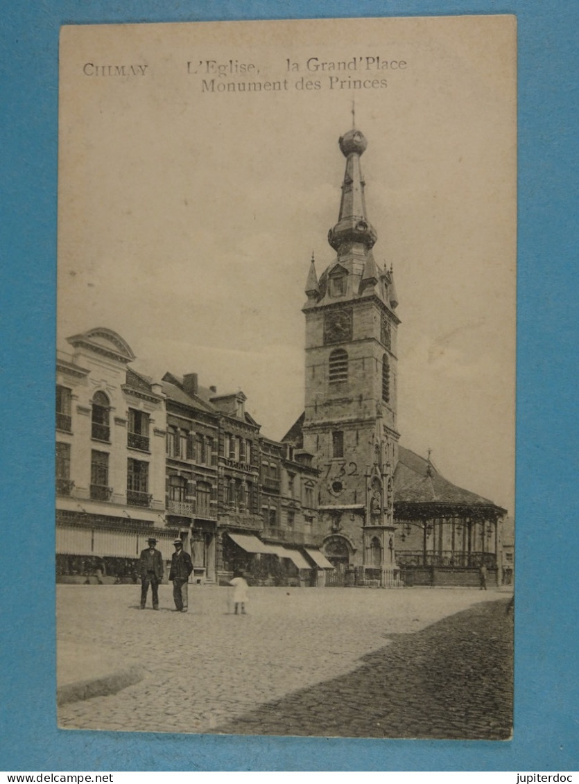 Chimay L'Eglise La Grand'Place Monument Des Princes - Chimay