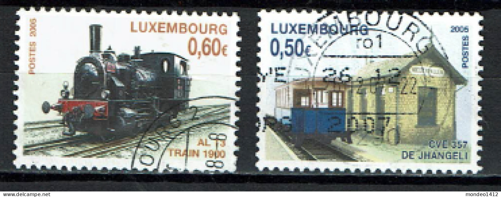 Luxembourg 2005 - YT 1631/1632 - Transport, Train, Wagon, Locomotive - Oblitérés