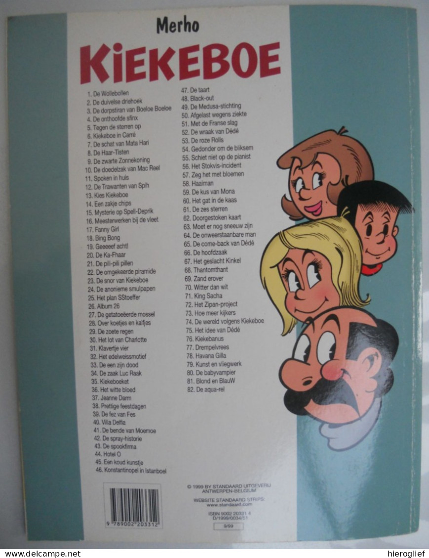 KIEKEBOE  82 - DE AQUA-REL Door Merho - EERSTE DRUK 1999 / STANDAARD Uitgeverij - Kiekebö