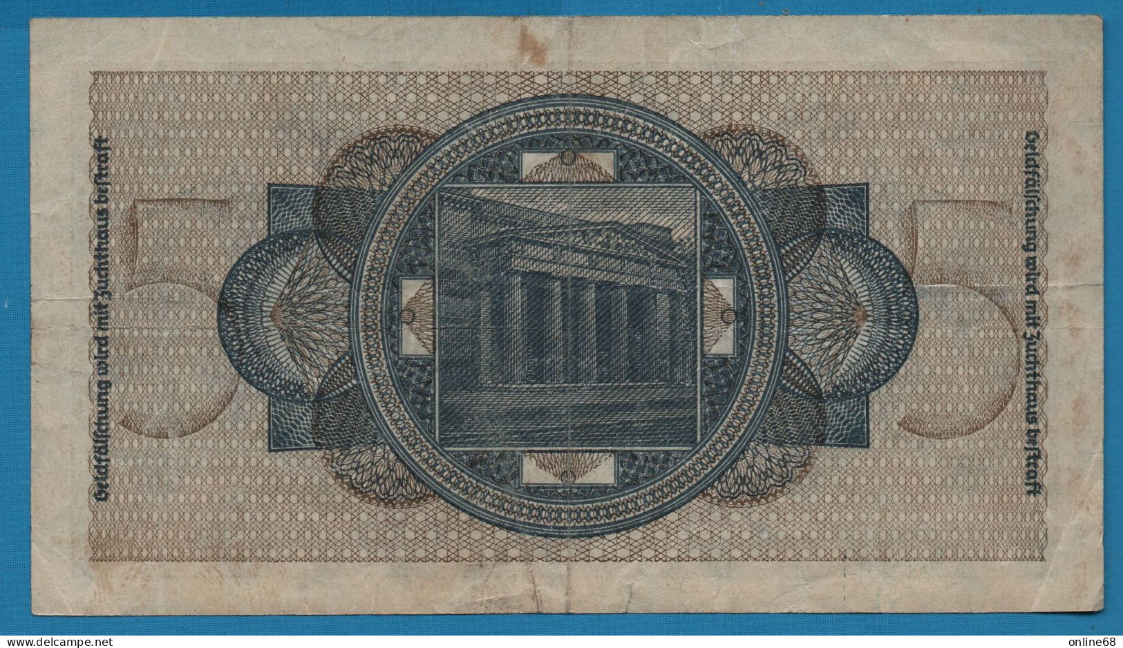 DEUTSCHES REICH 5 MARK ND (1940-1945) # E.19382106 P# R138b Occupied Territories - WWII Reichskreditkasse - 2. WK