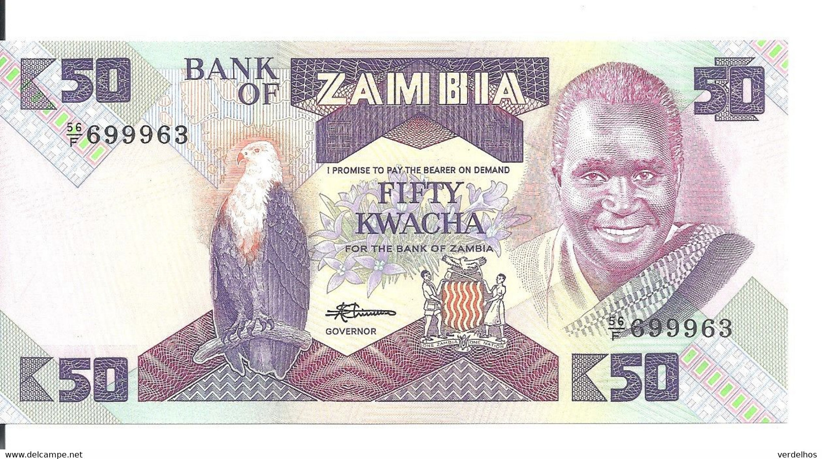 ZAMBIE 50 KWACHA 1986-88 UNC P 28 - Zambia