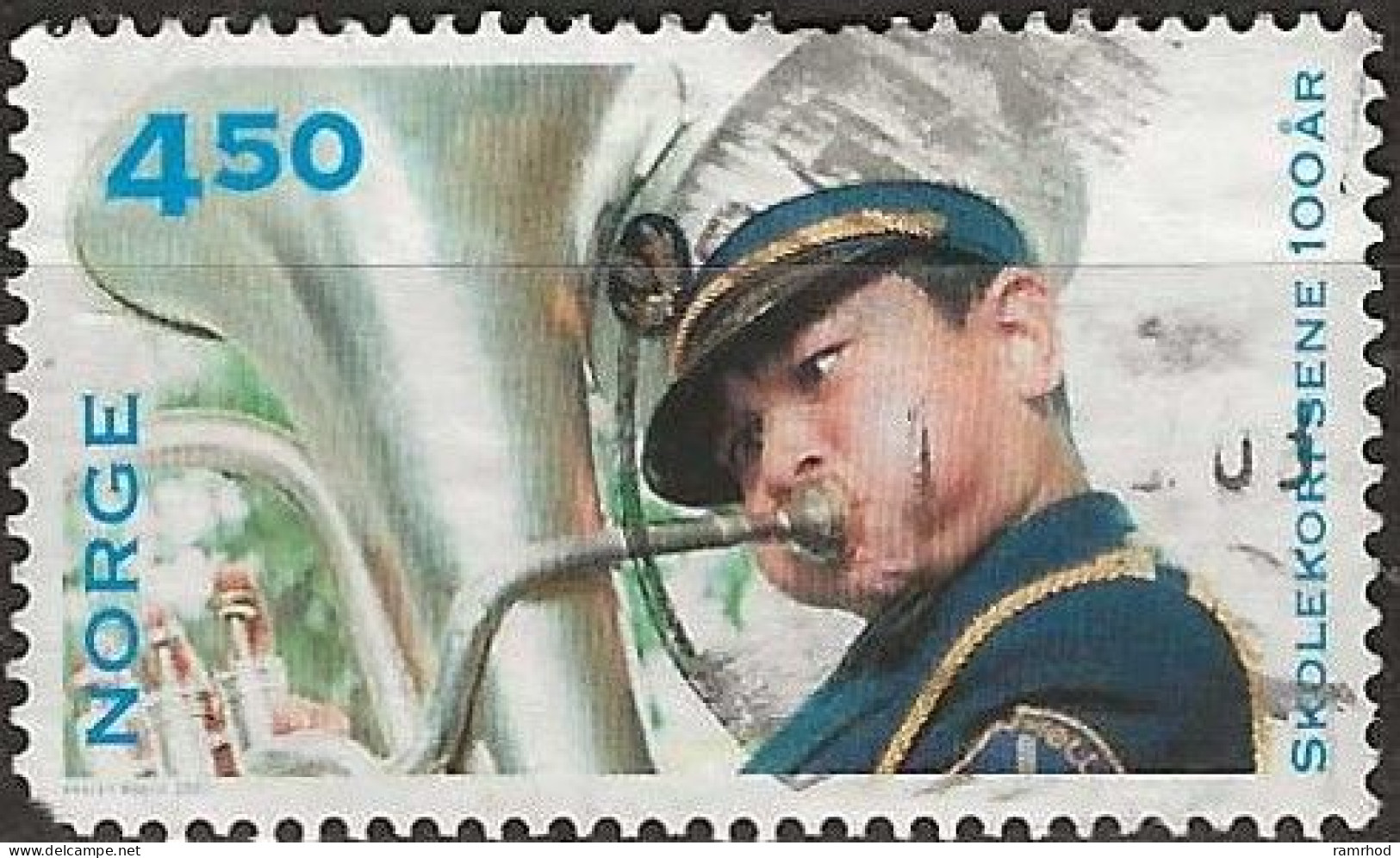 NORWAY 2001 Centenary Of School Bands - 4k50 Tuba Player FU - Used Stamps