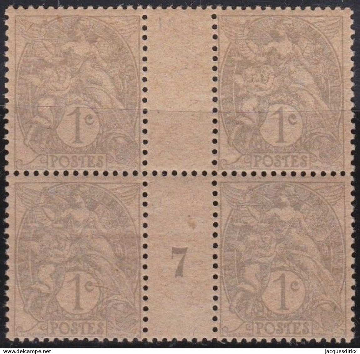 France  .  Y&T  .  Millésime 107 - 7  GC  Bloc 4 Timbres   (2 Scans)   .   **   .    Neuf Avec Gomme Et SANS Charnière - Millésimes