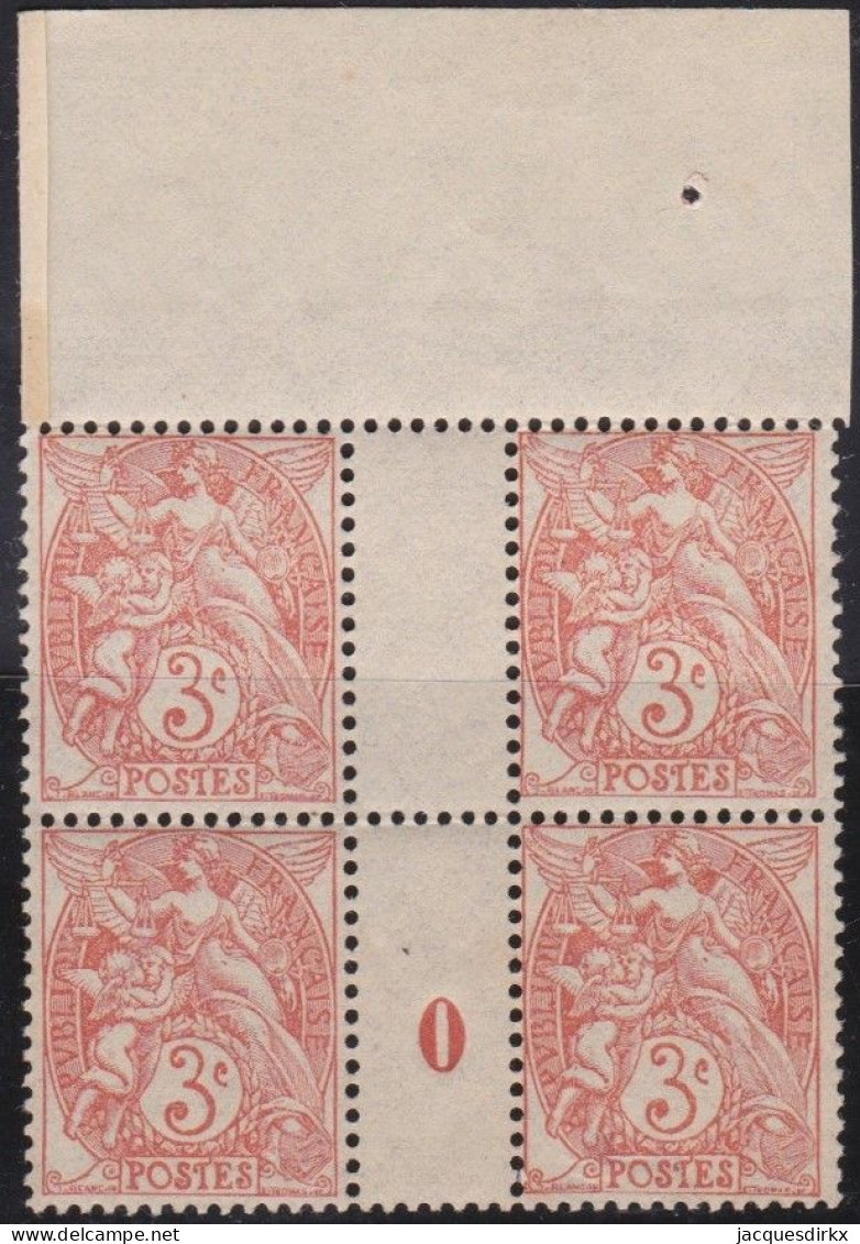 France  .  Y&T  .  Millésime 109 - 0  Bloc 4 Timbres   (2 Scans)   .   *    .    Neuf Avec Gomme - Millésime