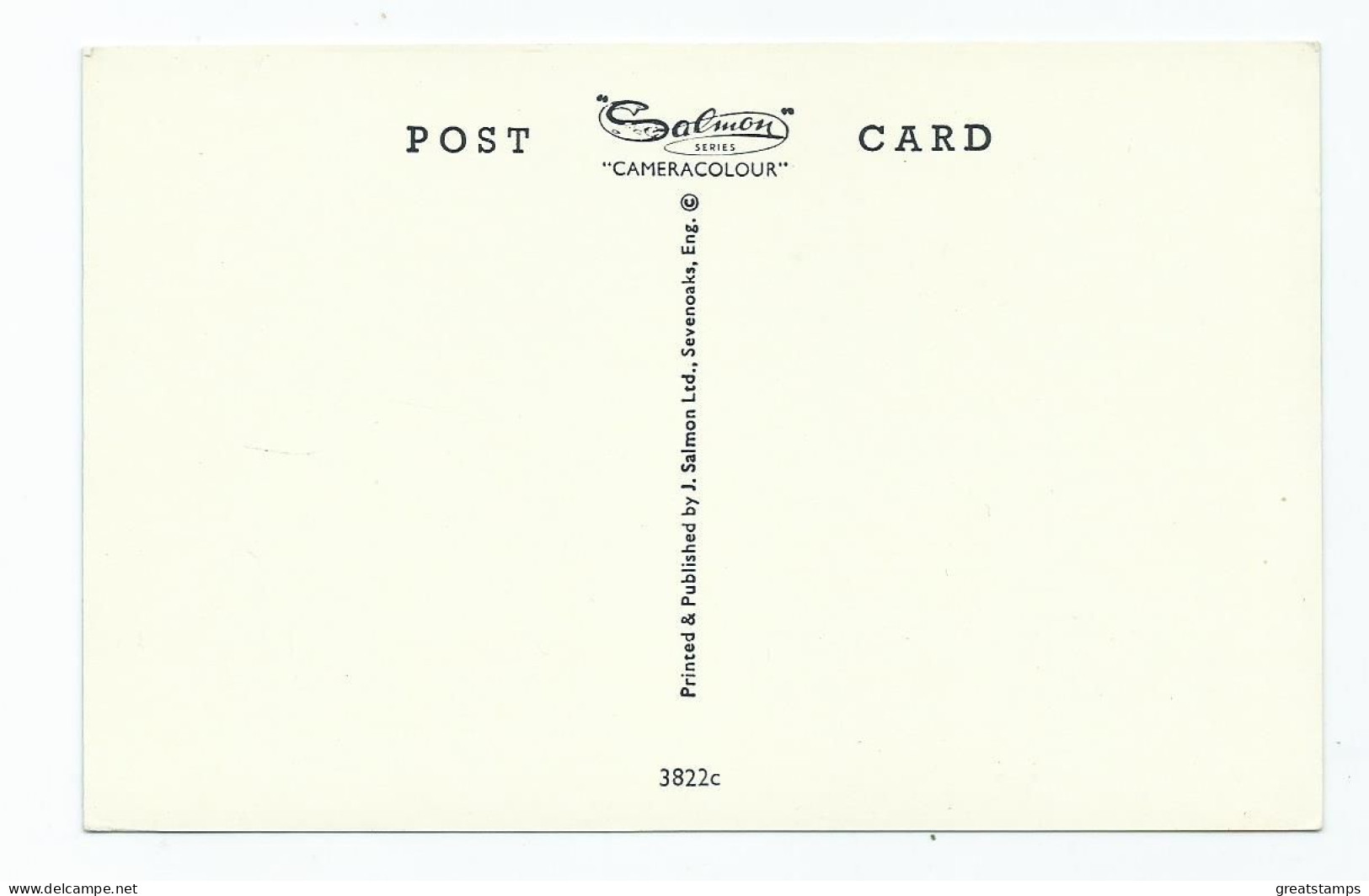 Devon Postcard Lynmouth Street  Vintage Card 70s 80s Unused Salmon - Lynmouth & Lynton