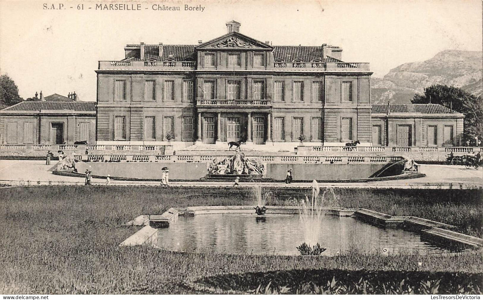 FRANCE - Marseille - Château Borely - Bassins Et Fontaine - Jardin - Carte Postale Ancienne - Festung (Château D'If), Frioul, Inseln...