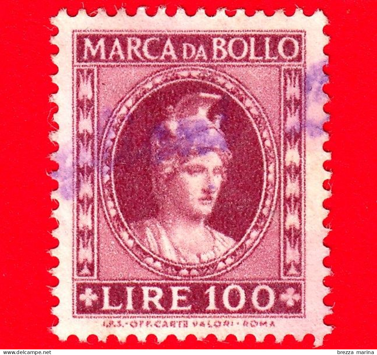 ITALIA - Usato - Marca Da Bollo - Fiscali - Lire 100 - Fiscali