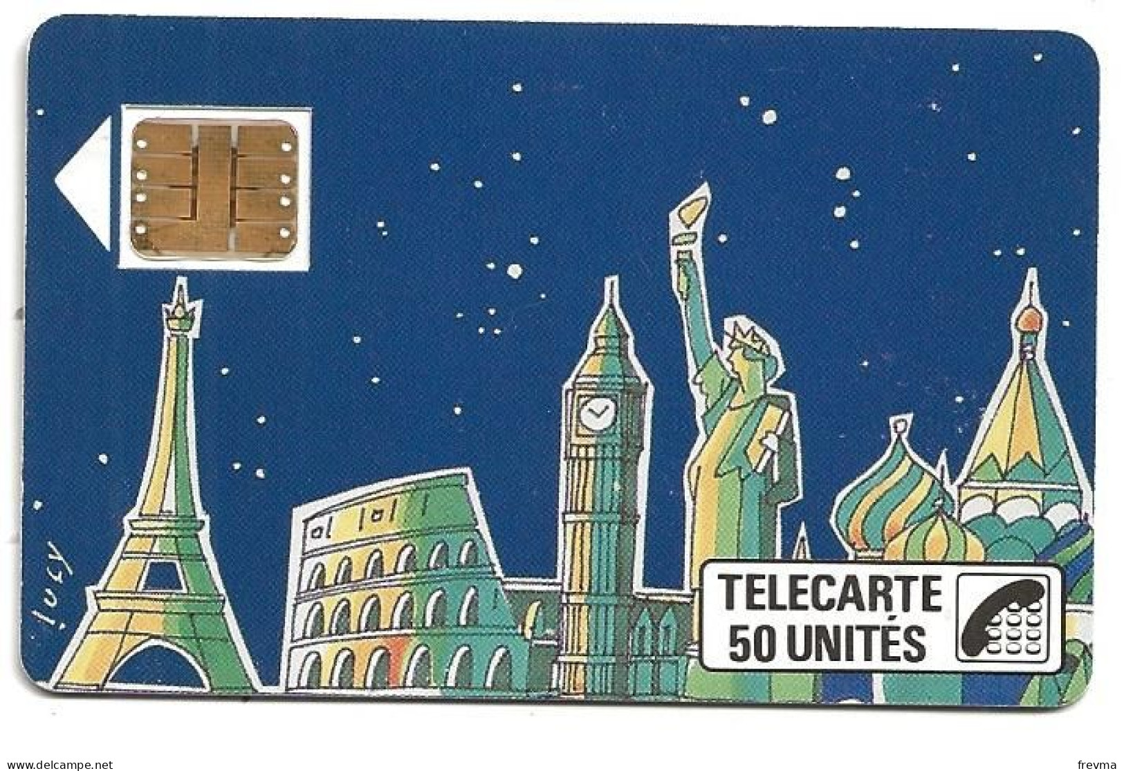 Telecarte F 59 Monttessuy 50 Unités Luxe SC3 - 1989