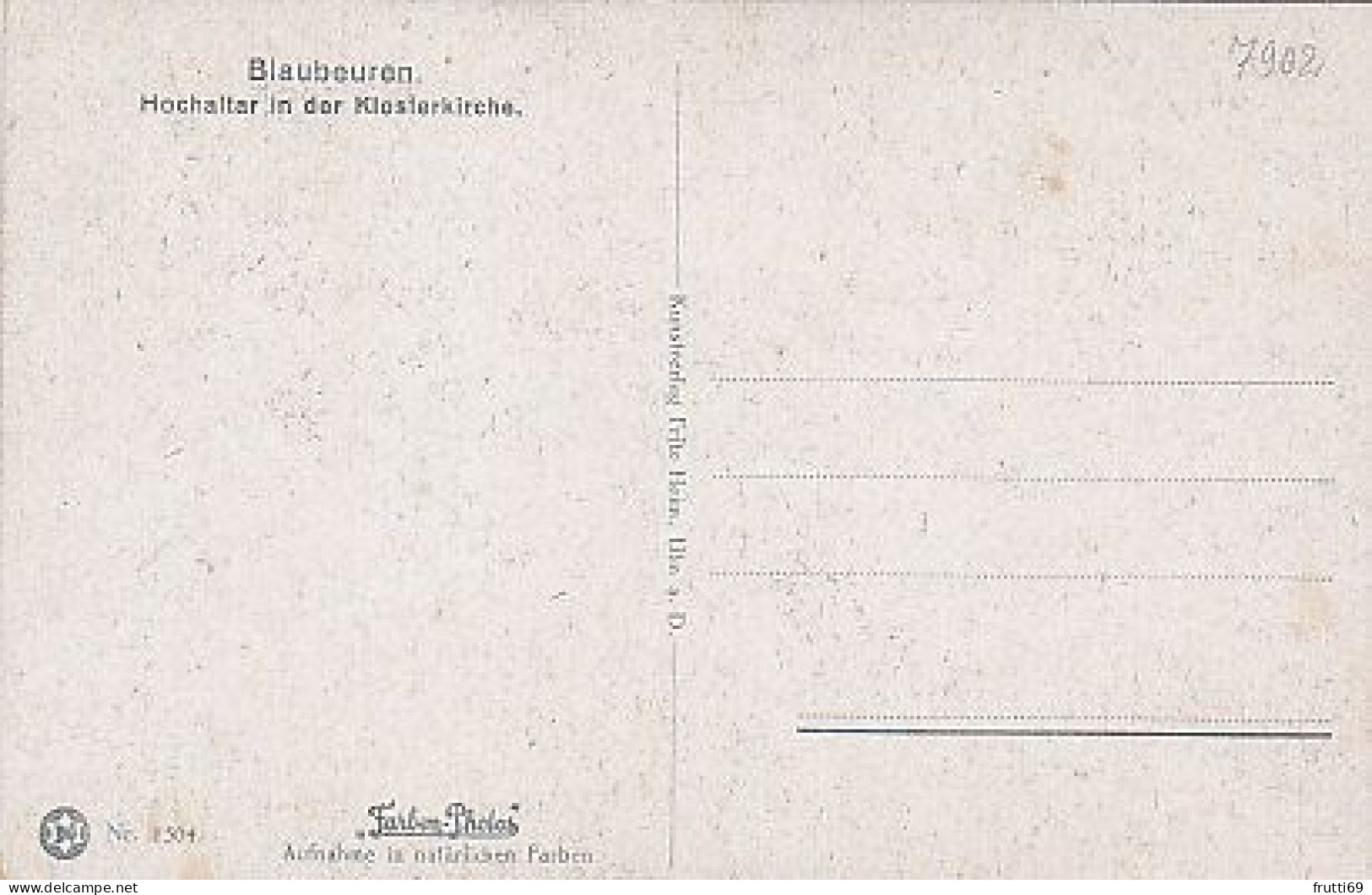 AK 183298 GERMANY - Blaubeuren - Hochaltar In Der Klosterkirche - Blaubeuren