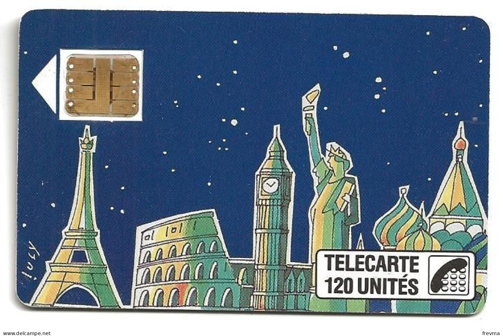 Telecarte F 60 Monttessuy 120 Unités Luxe SC3 - 1989