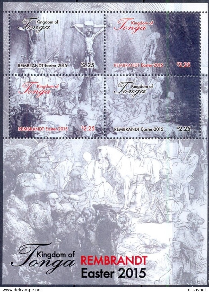 Tonga 2015 Yvertn° Bloc 76 *** MNH Cote 20 € Easter Pâques Pasen - Pasen