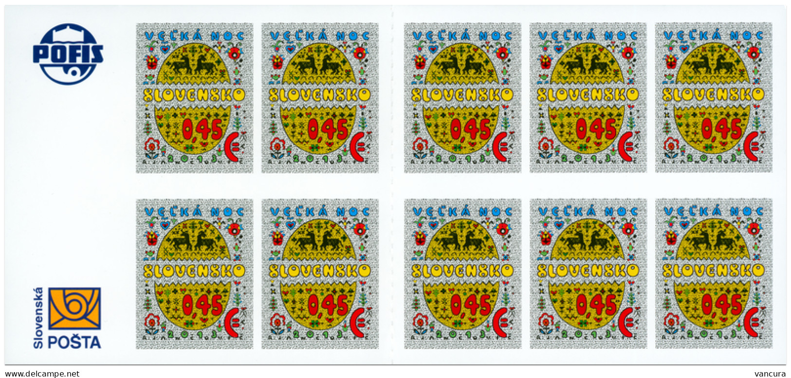 Booklet 534 Slovakia Easter 2013 - Unused Stamps
