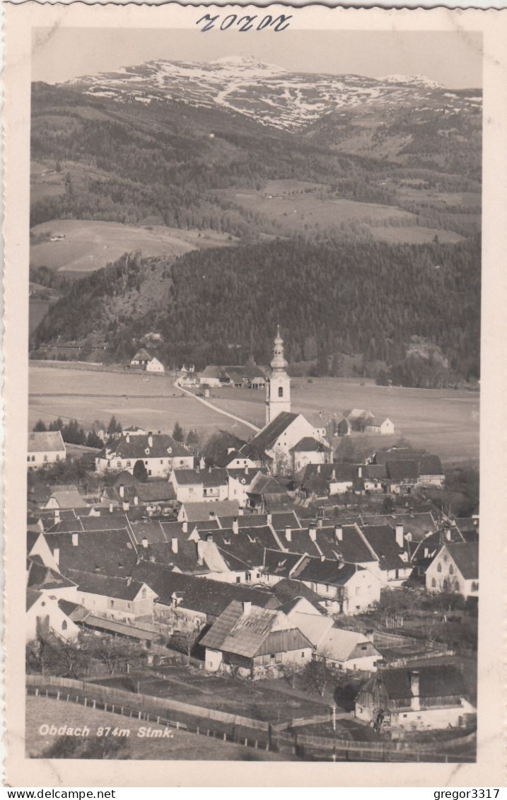 D9470) OBDACH - Steiermark - KIRCHE Mit Häusern - TOP DETAILS Alte FOTO AK - Obdach