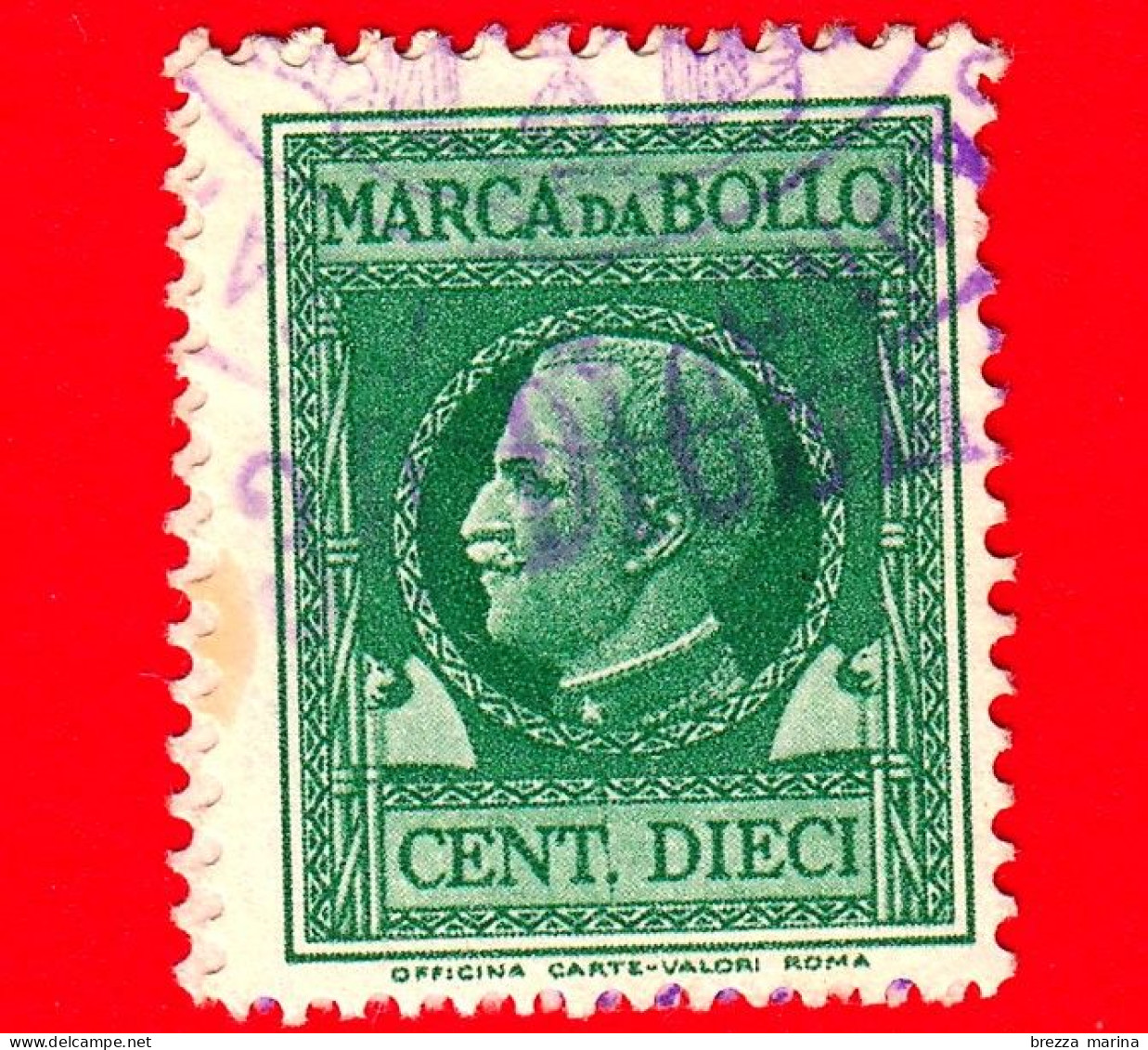 ITALIA - Usato - Fiscale - MARCA DA BOLLO  - 10 Cent - Revenue Stamps